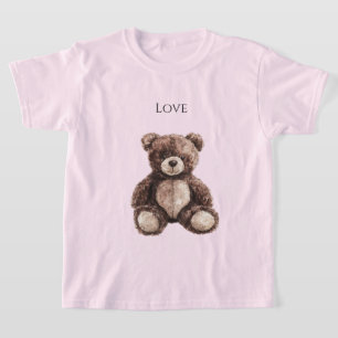 Süßer Schokoladenbrauner Teddybär T-Shirt