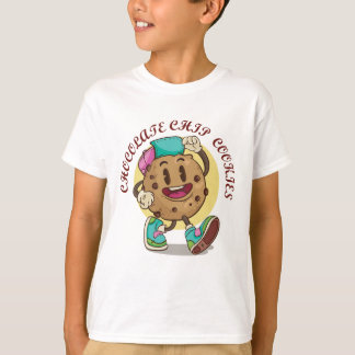 Süßer Schokoladenchipkekse-Charakter – Lustiger Ca T-Shirt