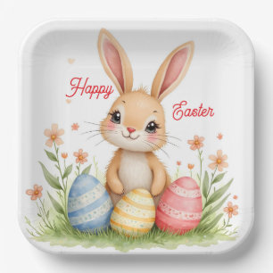 Süßer schöner Osterhase Beliebte Kollektion Pappteller