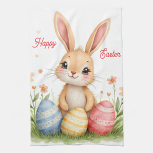 Süßer, schöner Osterhase - beliebte Sammlung Geschirrtuch