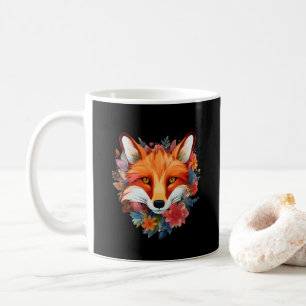 Süßer Schöner Wasserfarben-Fuchs-Blume Kaffeetasse