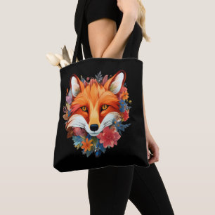 Süßer Schöner Wasserfarben-Fuchs-Blume Tasche