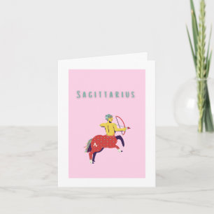 Süßer Schütze, Tierkreiszeichen, Sternzeichen Kart Karte