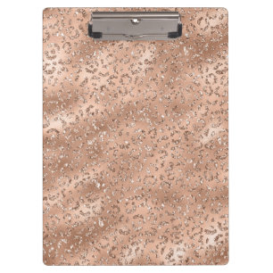 Süßer schwarzer Gepard Leopard-Hautdruck-Muster Klemmbrett