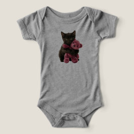 Süßer schwarzer Katz-Teddybär