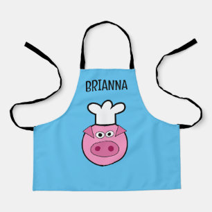 Süßer Schweine-Koch-Cartoon-Küchenschürze für Kind Schürze