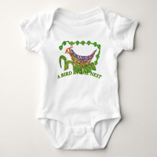 Süßer Schwimm-Enten-Baby-Bodysuit mit Naturgrafik Baby Strampler