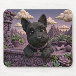 Süßer Scottish Terrier Welpe, Babyshund Mousepad