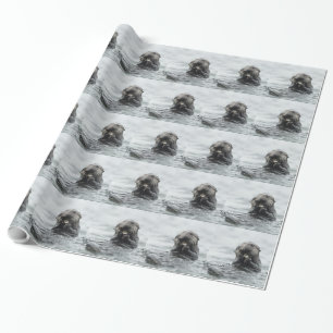 Süßer Seeotter Geschenkpapier