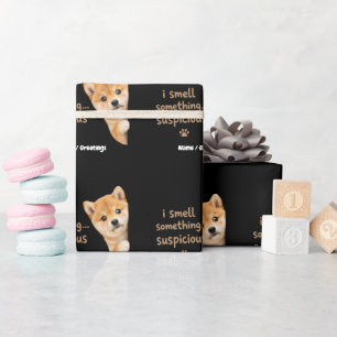 Süßer Shiba Inu Welpe Lustiger Geruch Zitat Kawaii Geschenkpapier