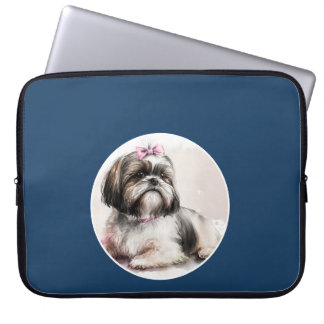 Süßer Shih Tzu Hund, Foto deines Haustiers Laptopschutzhülle