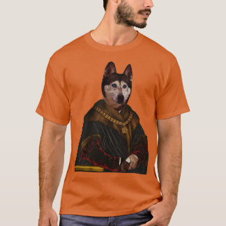 Süßer Sibirischer Husky unterscheidet königliche H T-Shirt
