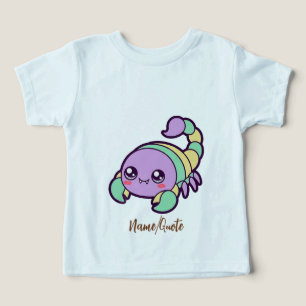 Süßer Skorpion Kawaii Cartoon in Pastell