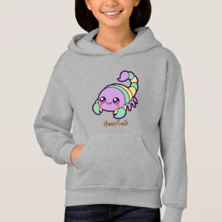 Süßer Skorpion Kawaii Cartoon in Pastell Hoodie
