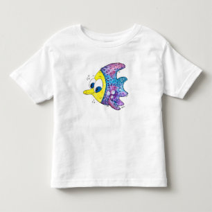 Süßer skurriler bunter Fisch Kleinkind T-shirt