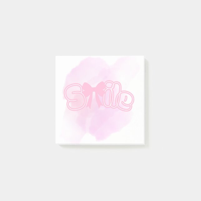 Süßer Smiley  Post-it Klebezettel (Vorderseite)