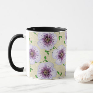 Süßer Sommer-botanische blaue Blume Tasse