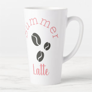 Süßer Sommer-Kaffeebohne Milchtasse