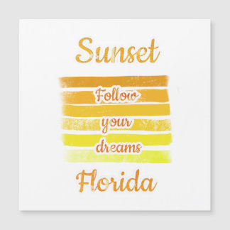 Süßer Sonnenuntergang in Florida Magnetkarte