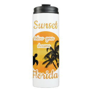 Süßer Sonnenuntergang in Florida   Thermosbecher