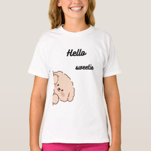 Süßer spähender Bär – adorables Kawaii-Teddy-Desig T-Shirt