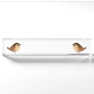 Süßer Spatzen-Vogel-Cartoon Namensplakette