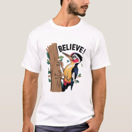 Süßer Specht Vogelbeobachter Natur T-Shirt