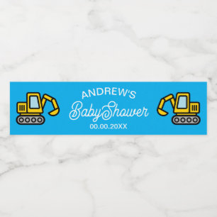 Süßer Spielzeugbagger Junge Baby Shower