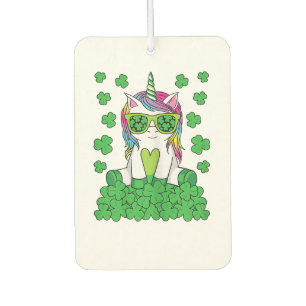Süßer St. Patricks Day Einhorn Leprechaun Shamrock Autolufterfrischer