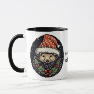 Süßer Stachelschwein-Weihnachtsmann Lustiger Weihn Tasse