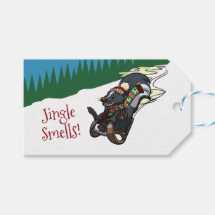 Süßer Stinktier-Weihnachtslied-Geruch! Lustiger We Geschenkanhänger