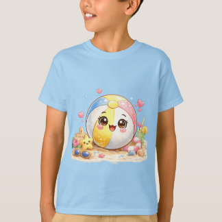 Süßer Strandball - Fröhliche Sommerstrandtag-Kunst T-Shirt