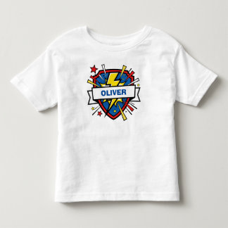 Süßer Superheldenschild & Blitz Kleinkind T-shirt