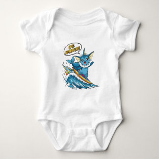 Süßer surfenender Vaporeon - Eevee-Evolution Wasse Baby Strampler