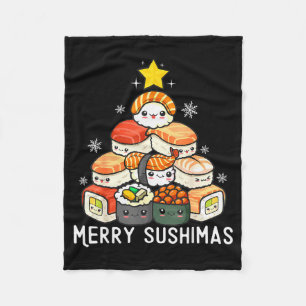 Süßer Sushi-Weihnachtsbaum schnell für Männer, die Fleecedecke
