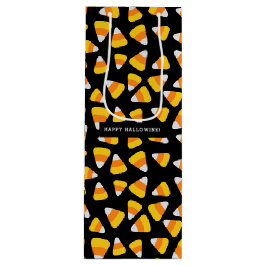 Süßer Süßigkeits-Mais glückliches Hallowine Geschenktüte Für Weinflaschen