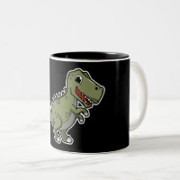 Süßer T-Rex-Dinosaurier-Aufkleber – Lustiger Carto