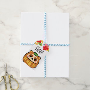 Süßer Tanuki Geschenkanhänger