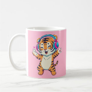 Süßer tanzender Tiger Kaffeetasse