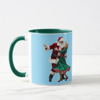 Süßer tanzender Weihnachtsmann Tasse