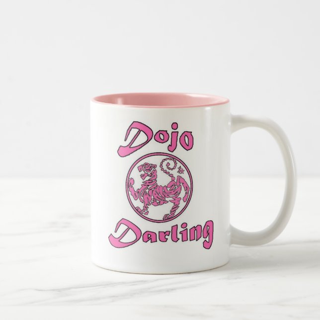 Süßer Tasse-Rosa Ton 2 des Dojo Zweifarbige Tasse (Rechts)