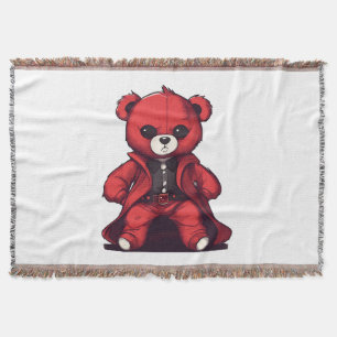 Süßer Teddy roter Junge Decke