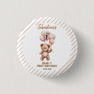Süßer Teddybär 1. Geburtstag   Süßer Bär  Button
