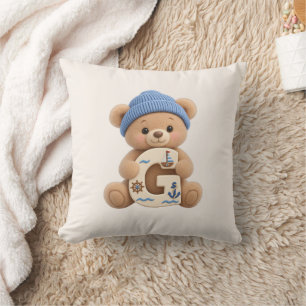 Süßer Teddybär Anfangsbuchstabe G Baby Jungen Kiss Kissen