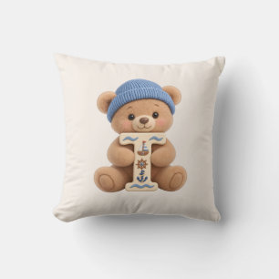 Süßer Teddybär Anfangsbuchstabe T Baby Jungen Kiss Kissen