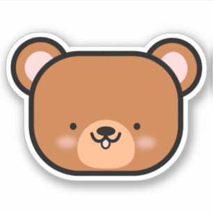 Süßer Teddybär Aufkleber