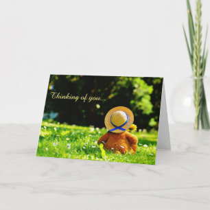Süßer Teddybär Denkt an Dich Karte