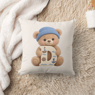 Süßer Teddybär Initial D Baby-Junge-Wurfkissen Kissen