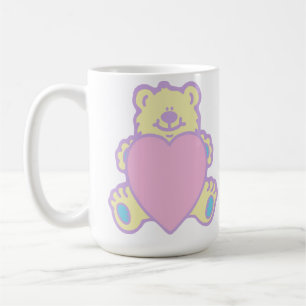 Süßer Teddybär Liebesherz Kaffeetasse