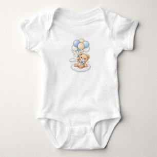Süßer Teddybär mit Ballons Baby-Body Swee Baby Strampler